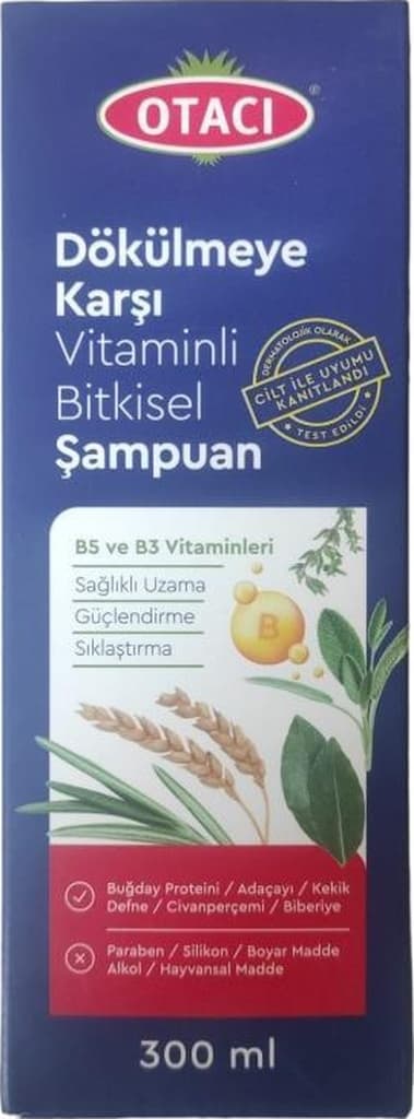 Otacı Dökülmeye Karşı Vitaminli Bitkisel Şampuan 300 ML