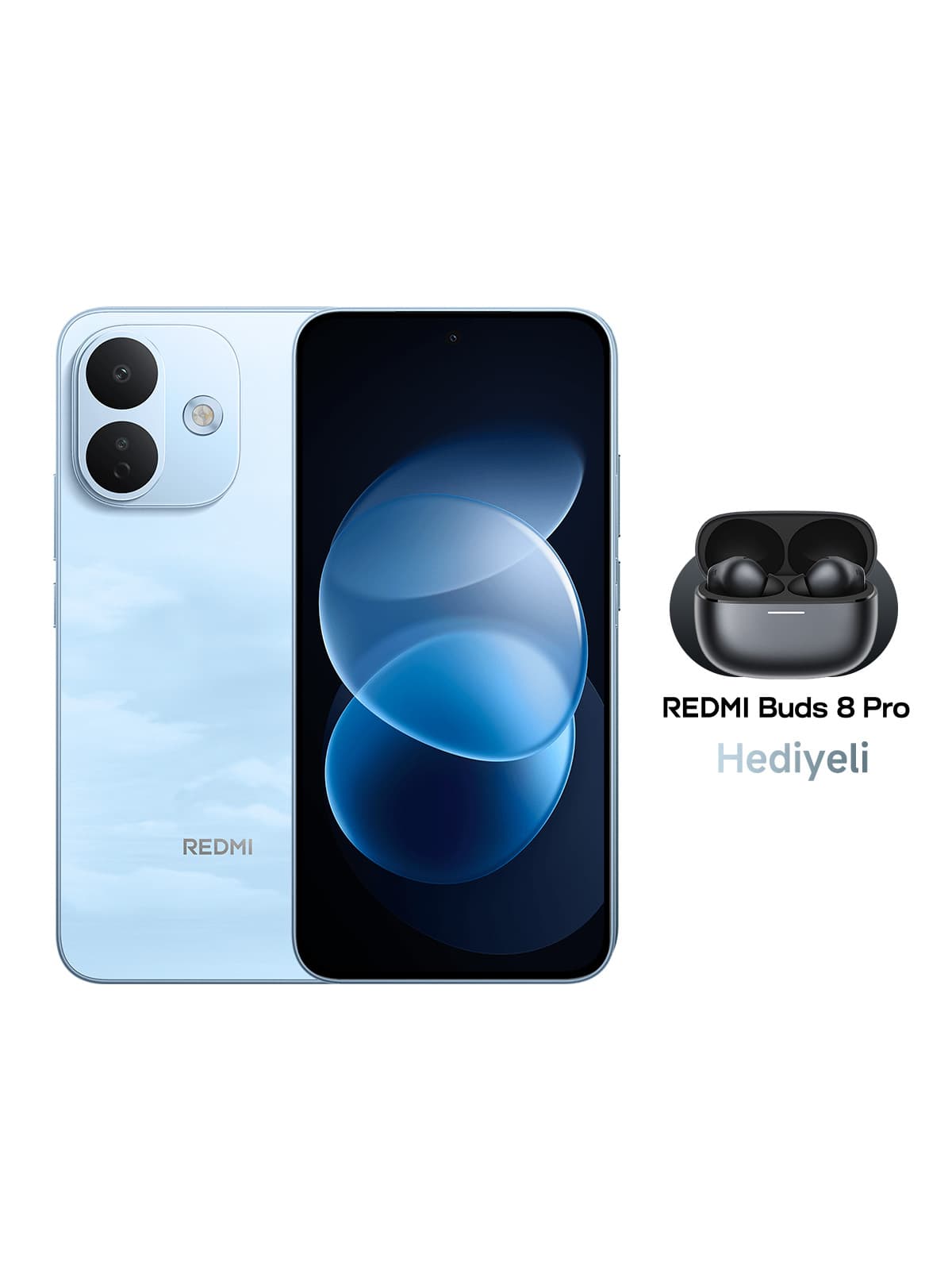 Xiaomi Redmi Note 17 Pro 5G 8 GB 256 GB (Xiaomi Türkiye Garantili) Mavi+Xiaomi Redmi Buds 8 Pro Bluetooth 5.4 Kulak İçi Siyah Kulaklık