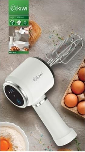 Kiwi KMX-3612 500 W 3 Hız Kademeli Şarjlı El Mikseri