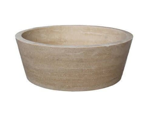 Tezgah Üstü Yarım Leğen Doğaltaş Mermer Lavabo