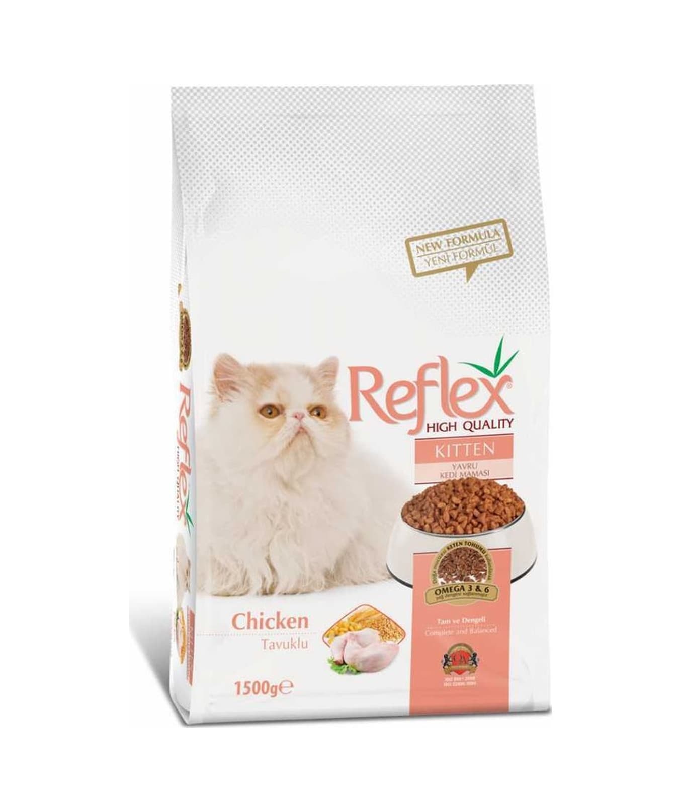 Reflex Kitten Tavuklu Yavru Kedi Maması 3 x 1500 G