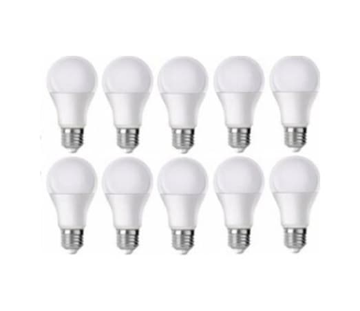 Noas Led 9W Beyaz Işık E27 Tasarruflu Led Ampul 10 Adet