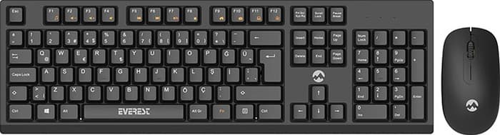 Everest KM-2510 Kablosuz Q Multimedia Klavye Mouse Set