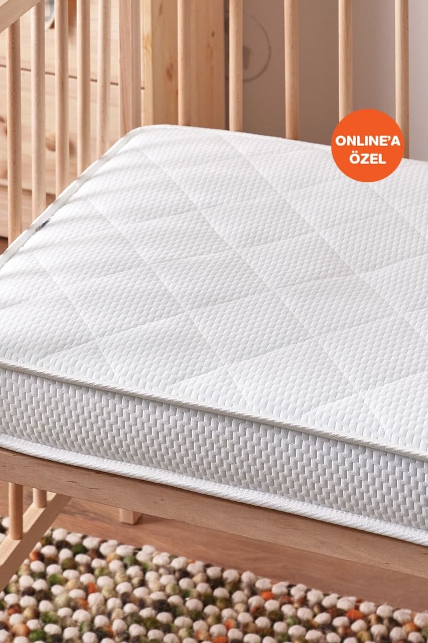 Yataş Mini Minipo Pocket Yaylı Sıvı Geçirmez Alezli Bebek Yatağı, 70x140 CM