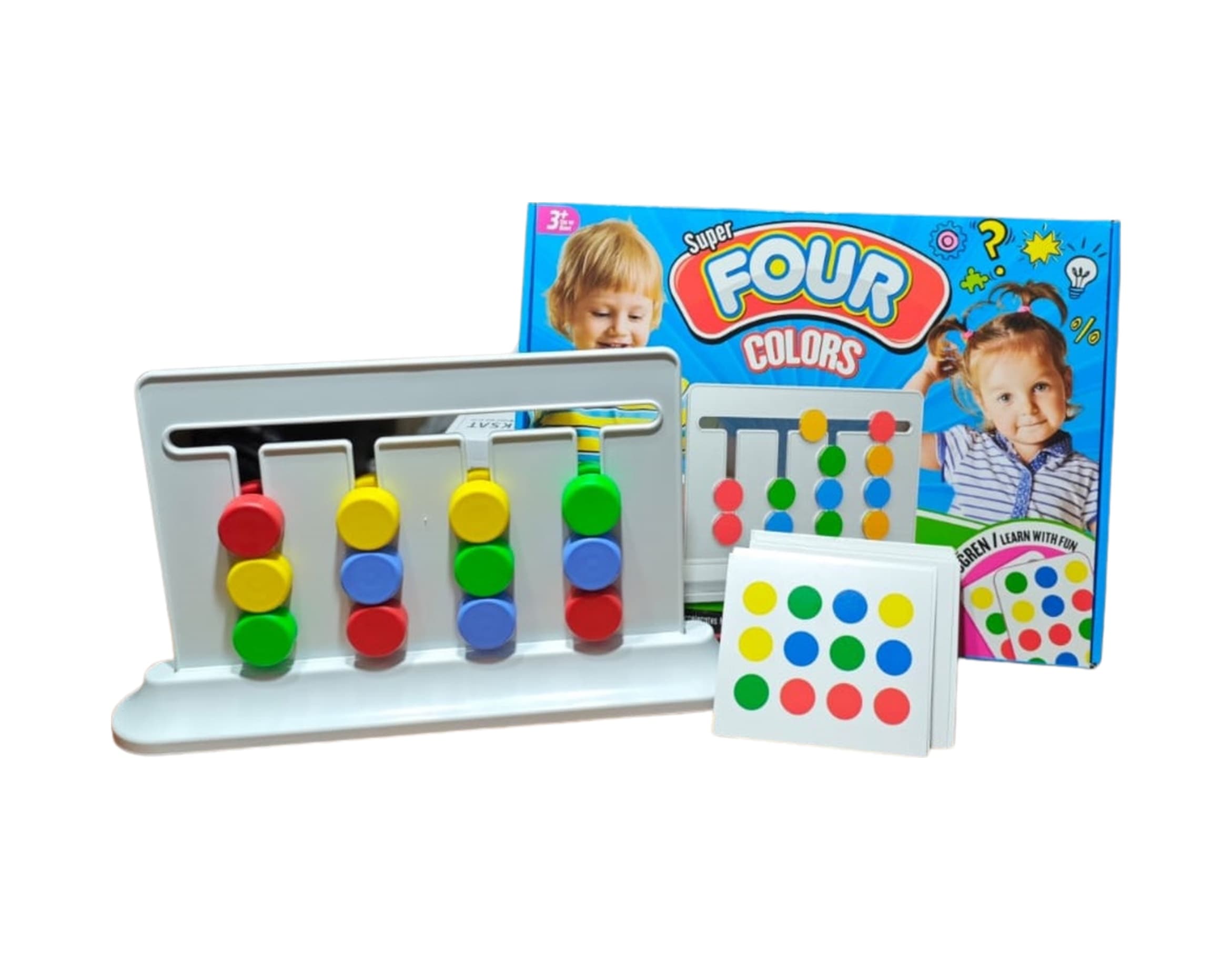 Super Four Colors Rubik Abaküs Montessori Eğitici Zeka Oyunu