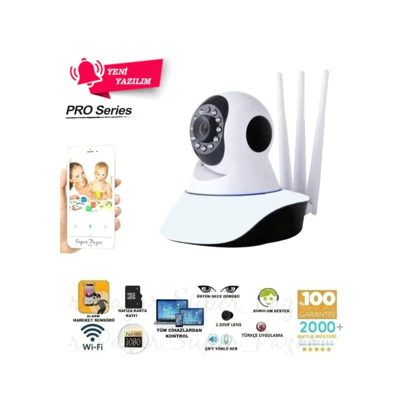 Angel Eye KS-515 Gece Görüşlü Wi-Fi Bebek Güvenlik Kamerası