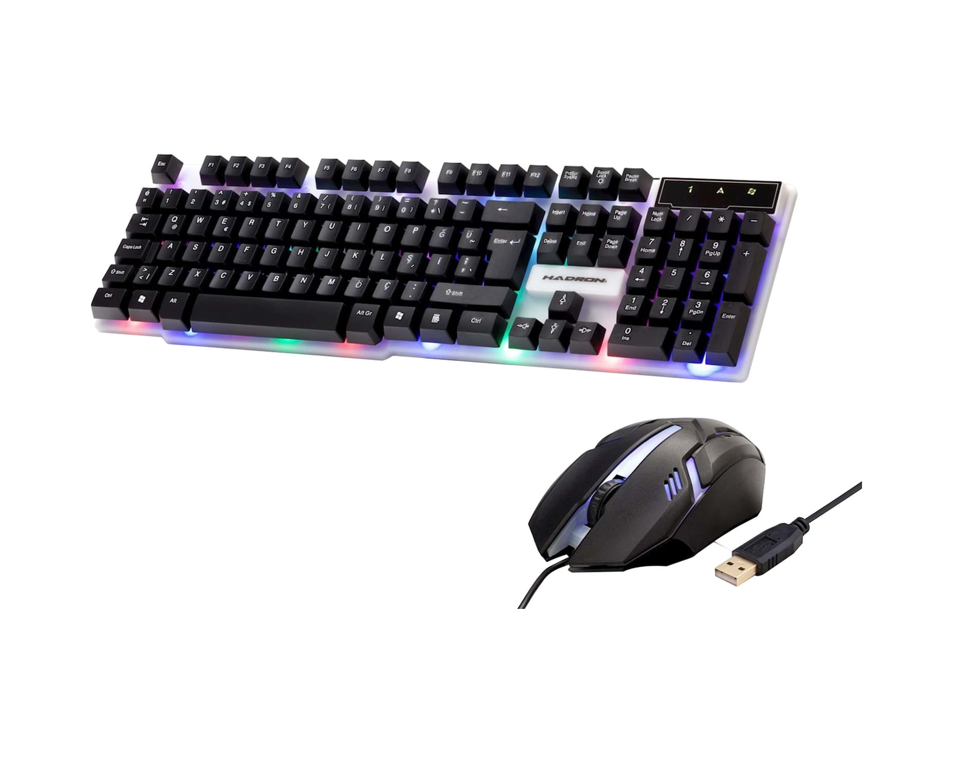 Hadron HD837Q/20 Ledli Oyuncu Q Klavye Mouse Set