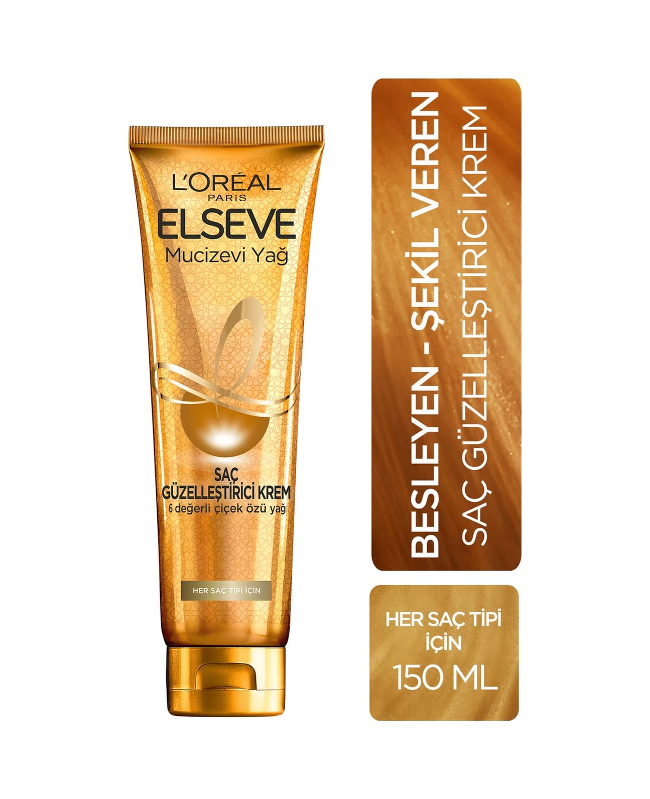 Elseve Mucizevi Yağ Her Saç Tipine Uygun Saç Bakım Kremi 150 ML