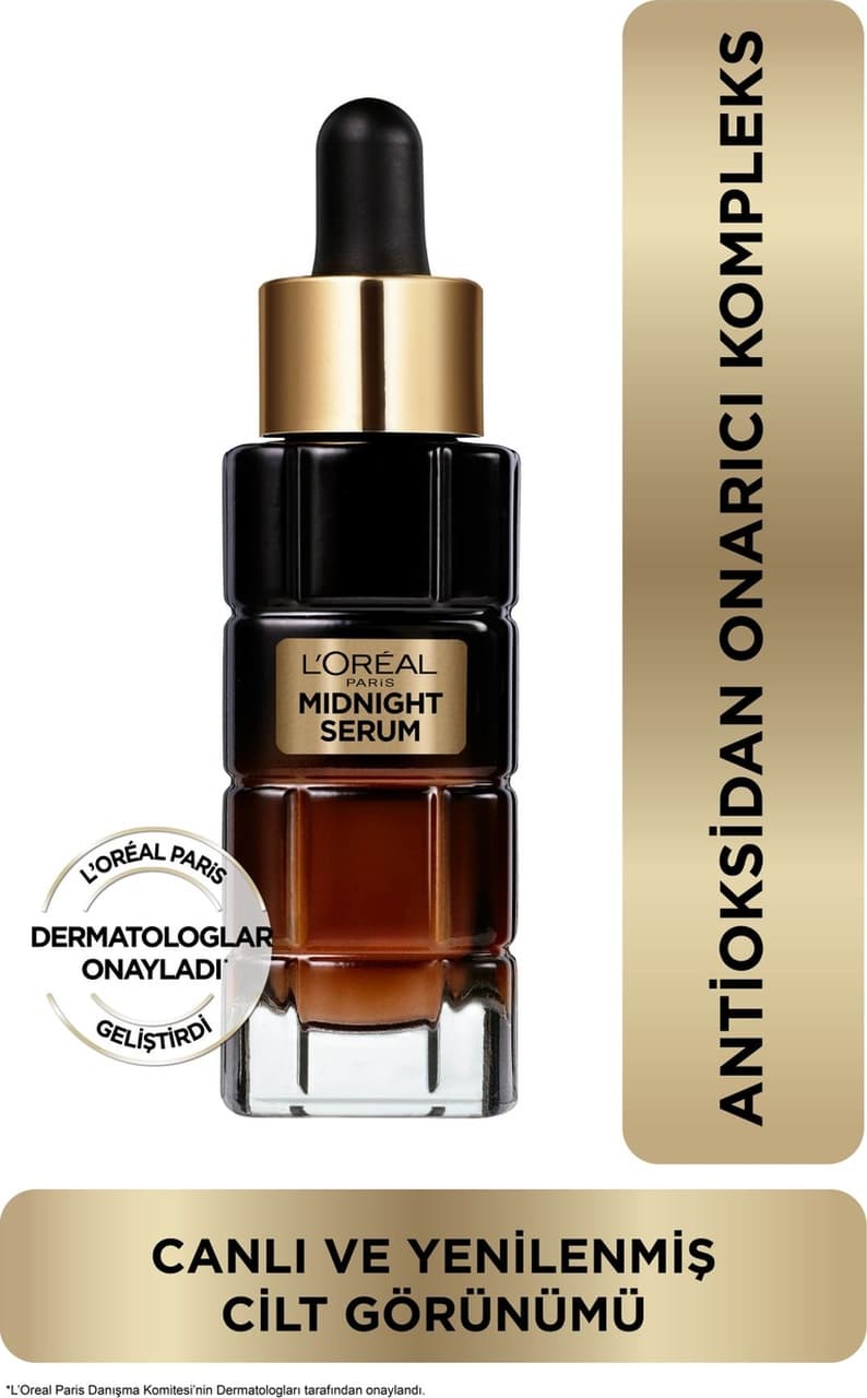 L'Oreal Paris Midnight Serum Cilt Yenileme & Cilt Görünümü Canlandırma Etkili 30 ML
