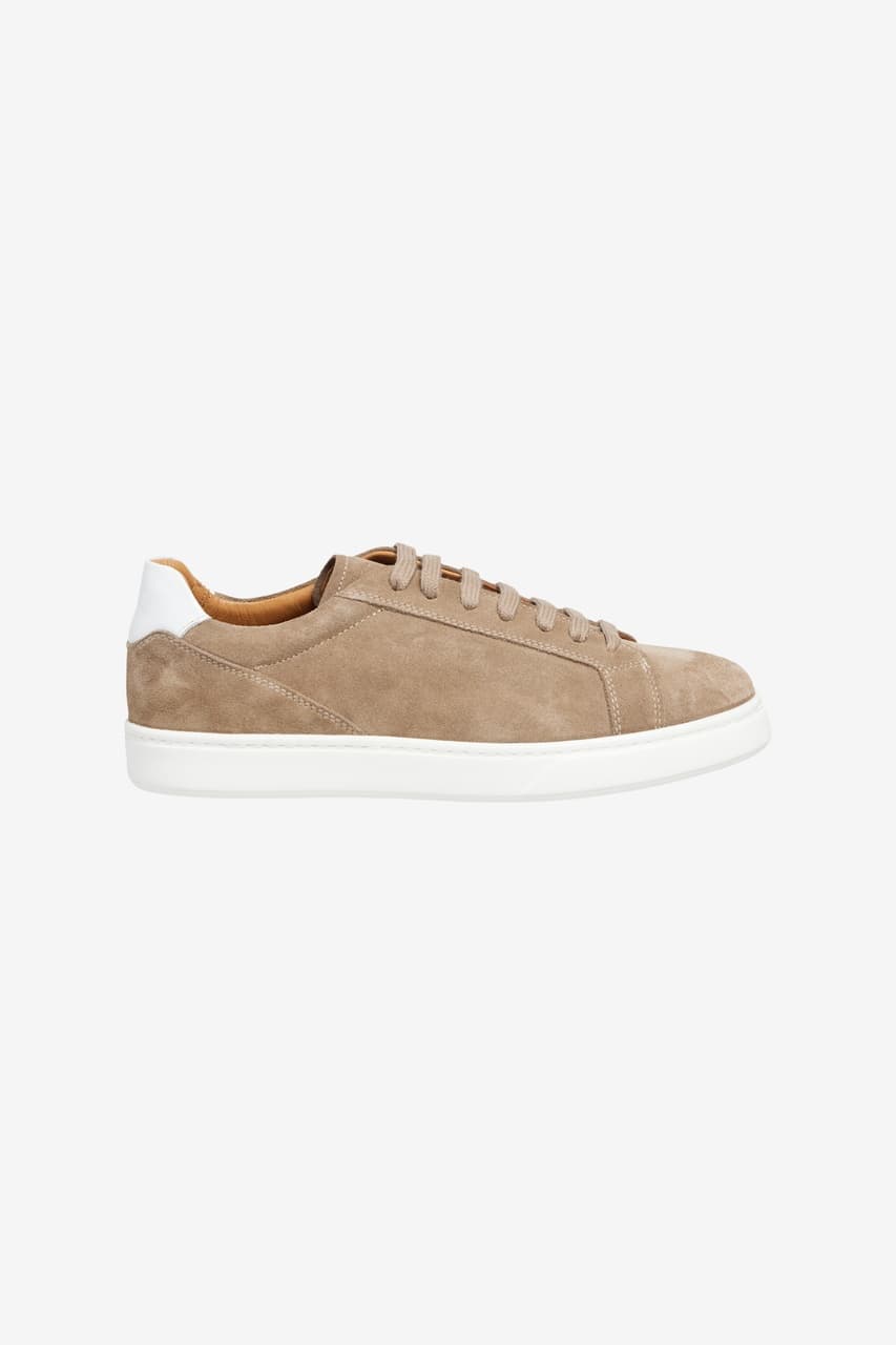AC&Co / Altınyıldız Classics Erkek Vızon %100 Deri Rahat Taban Esnek Sneaker Ayakkabı Vizon