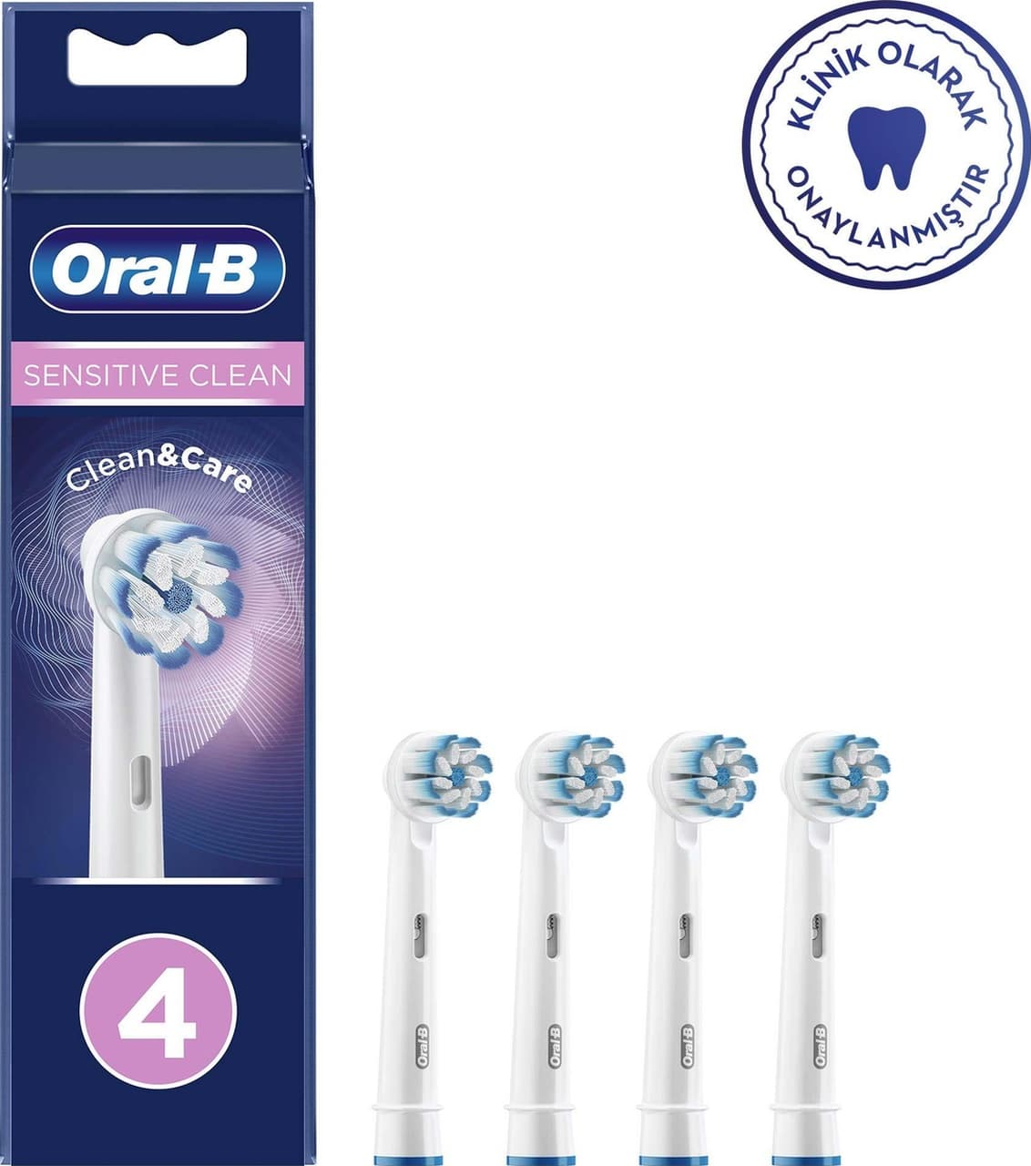 Oral-B Sensitive Clean 4'lü Diş Fırçası Yedek Başlığı EB60