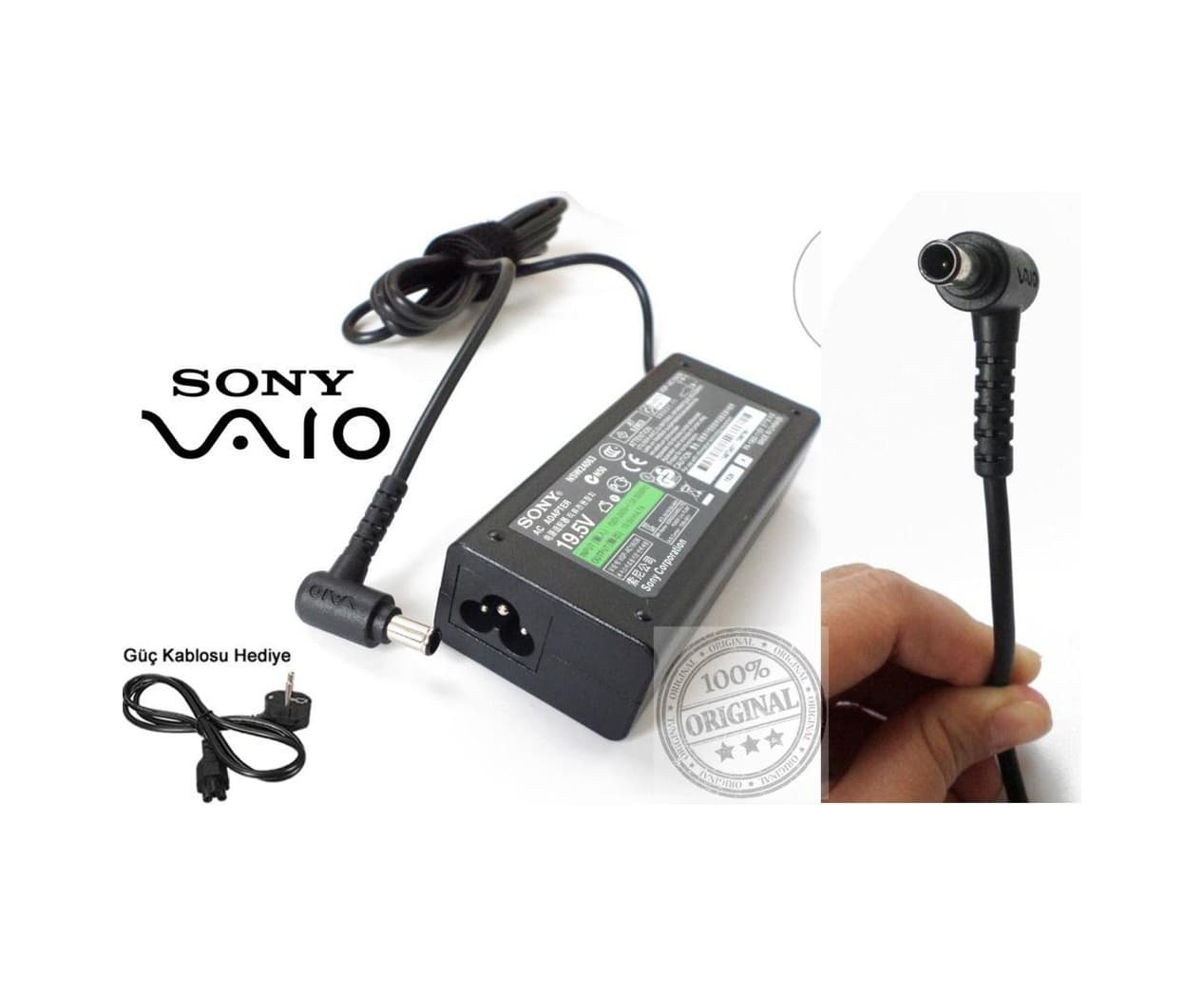 Sony Uyumlu Vaio Vpccb2Z8E, Vpccb4C5E Adaptör Sony Uyumlu Şarj Aleti