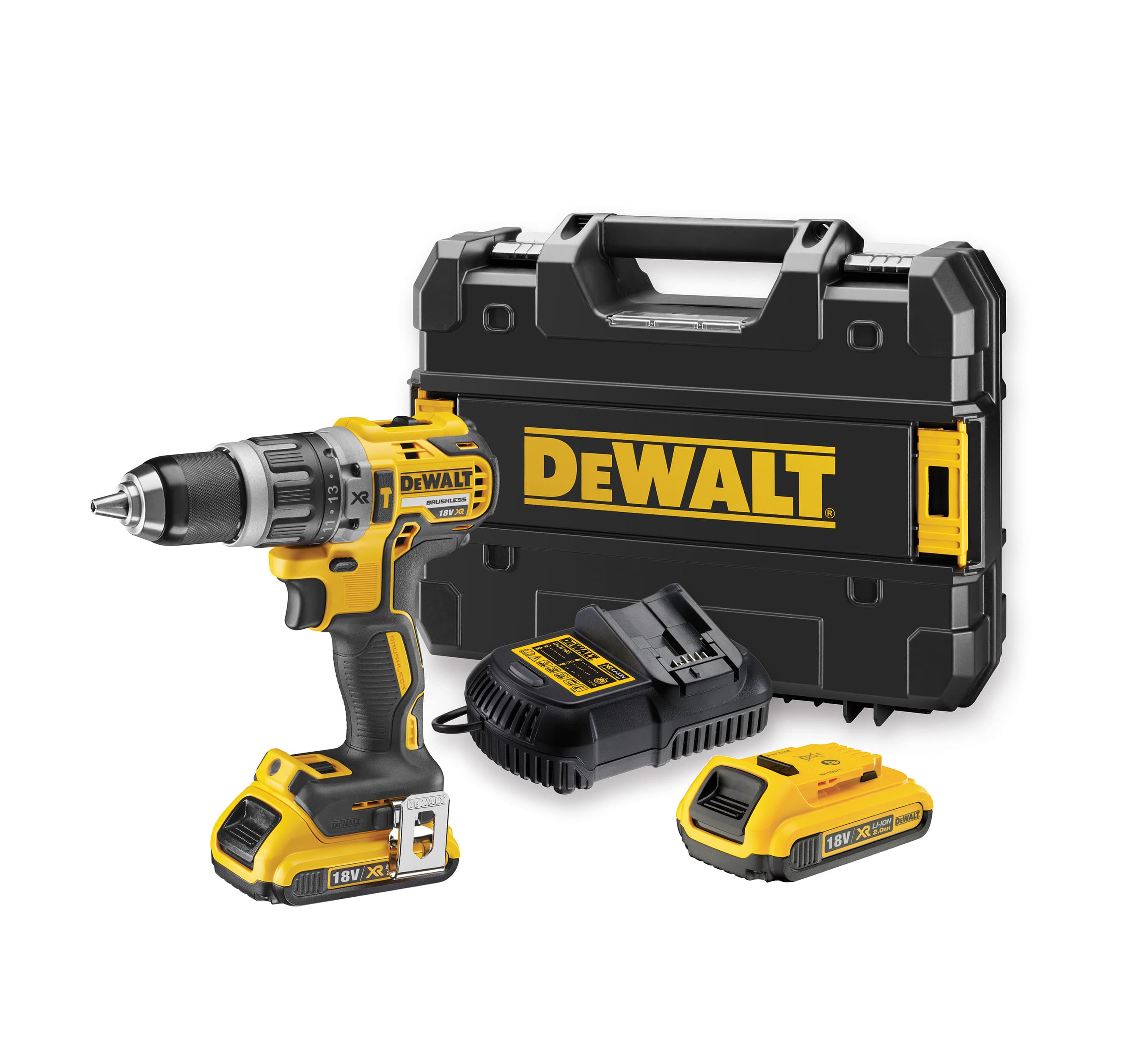 Dewalt DCD796D2-QW 18V 2.0 Ah Li-ion Çift Akülü Kömürsüz Profesyonel Darbeli Matkap