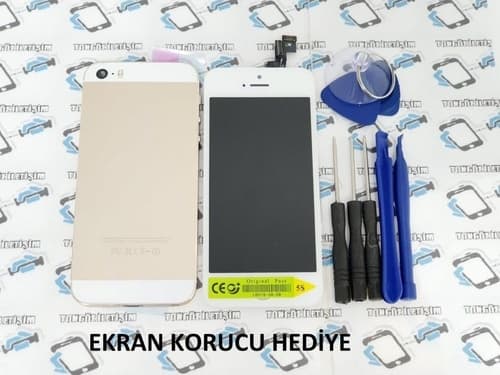 Apple Uyumlu iPhone 5S Lcd Ekran + Full Kasa Gold (236453010)