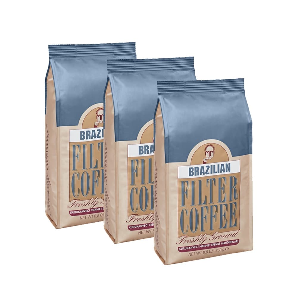 Kurukahveci Mehmet Efendi Brazilian Filtre Kahve 3 x 250 G