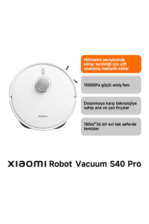 Xiaomi Robot Vacuum S40 Pro 15.000 Pa Robot Süpürge