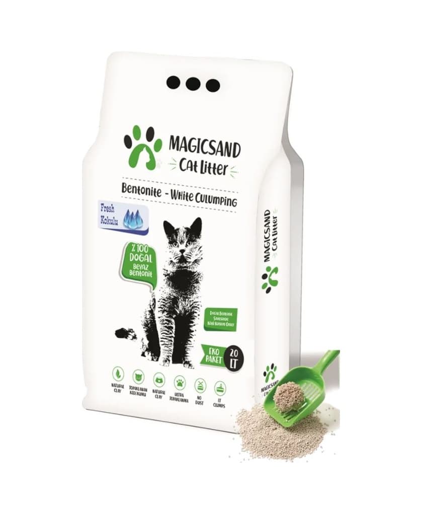 Magicsand Cat Litter Fresh Kokulu İnce Bentonit Kedi Kumu 20 L