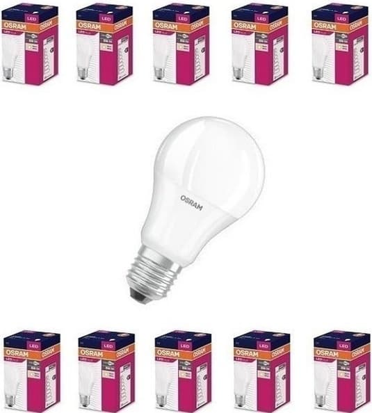 Osram 8.5 Watt Led Ampul 2700K Sarı E27 - 10 Adet
