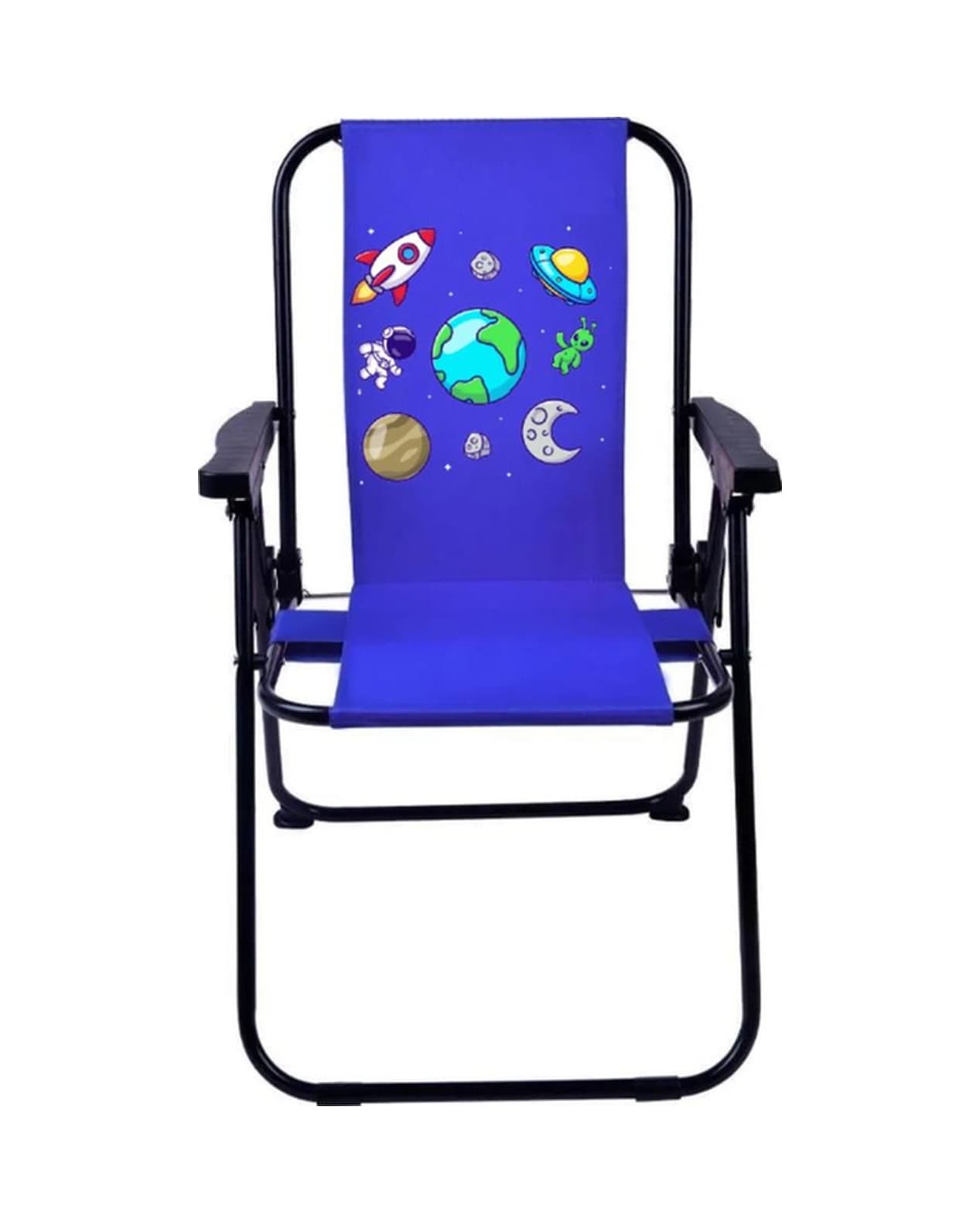 Exent Galaxy Uzay Yolu 2-6 Yaş Lüx Çocuk Piknik Sandalyesi-mini Kamp Sandalyesi-mavi