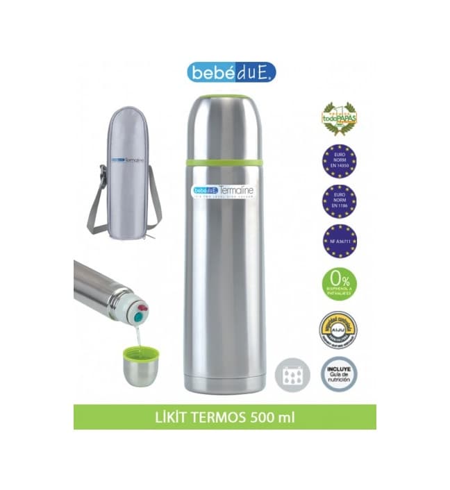 Bebedue Likit Termos 500ML Gri