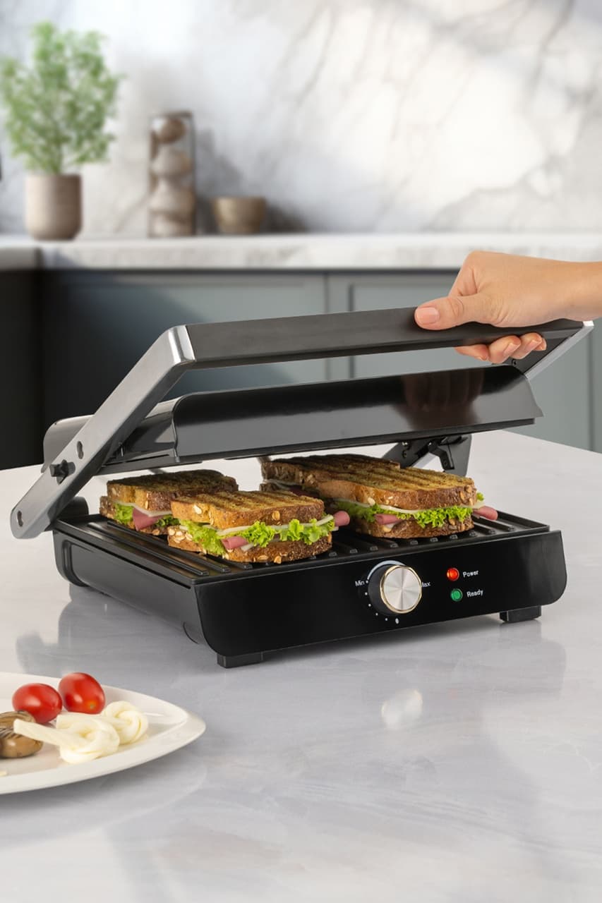 Homend Grilliant 1356h Inox Gövdeli Döküm Plakalı Tost Ve Izgara Makinesi