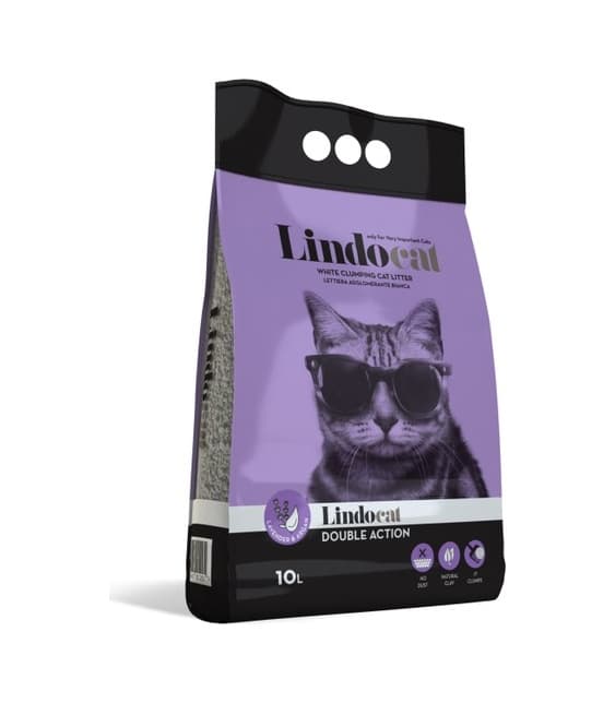 Lindo Cat Lavanta ve Argan Kokulu İnce Taneli Topaklaşan Kedi Kumu 2 x 10 L
