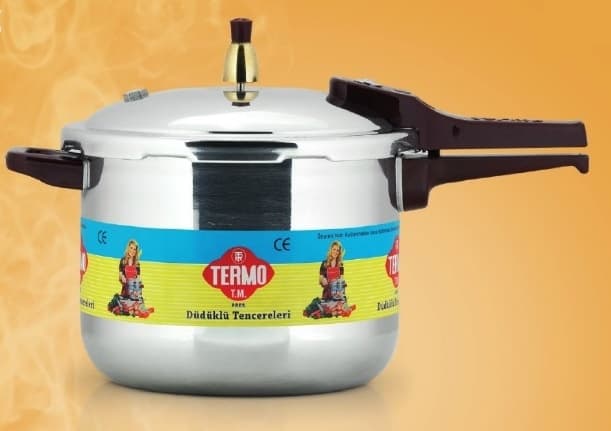 Termo Alüminyum Düdüklü Tencere 8 L L Gümüş