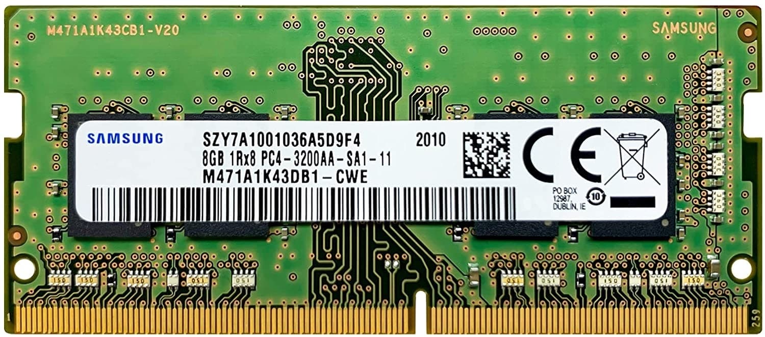 Samsung M471A1K43DB1-CWE 8 GB PC4-25600 DDR4 3200 MHz CL22 Laptop Ram