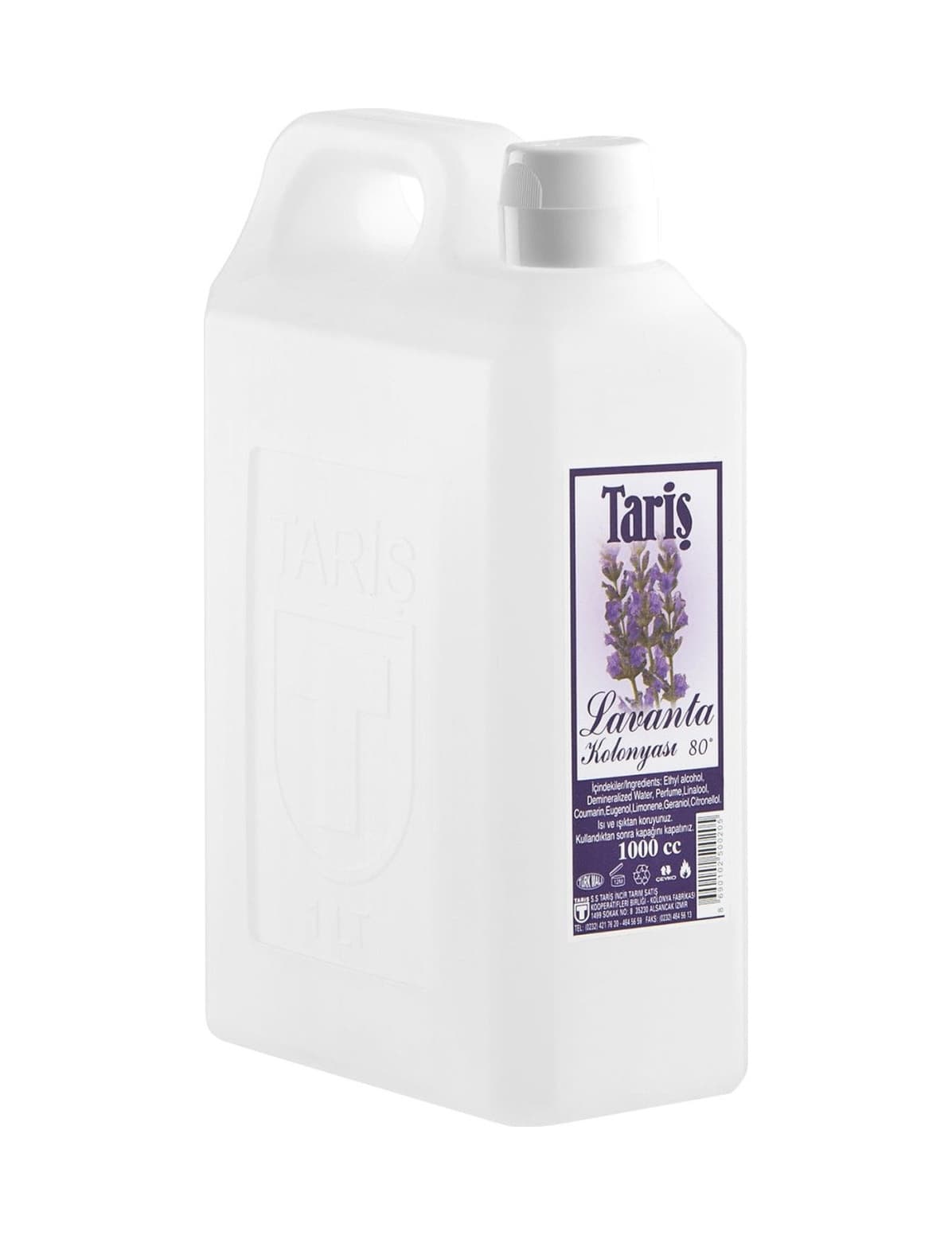 Tariş 80 Derece Lavanta Kolonyası Bidon 1 L