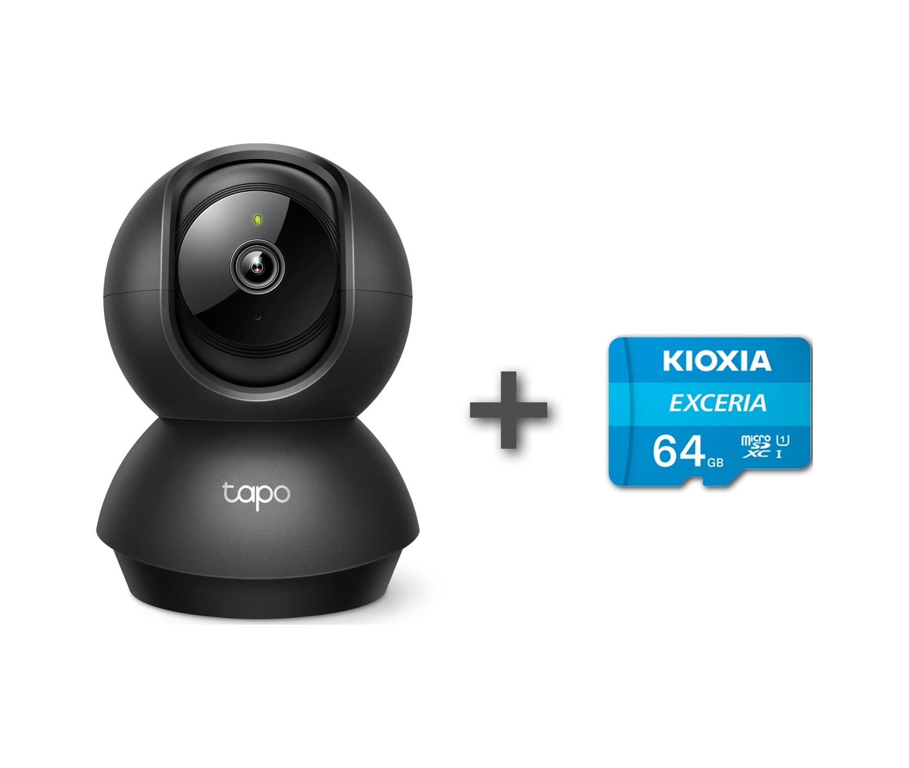 TP-Link Tapo C211 2K 3 MP Wi-Fi Kamera + Kioxia Exceria 64 GB Micro SDXC Hafıza Kartı