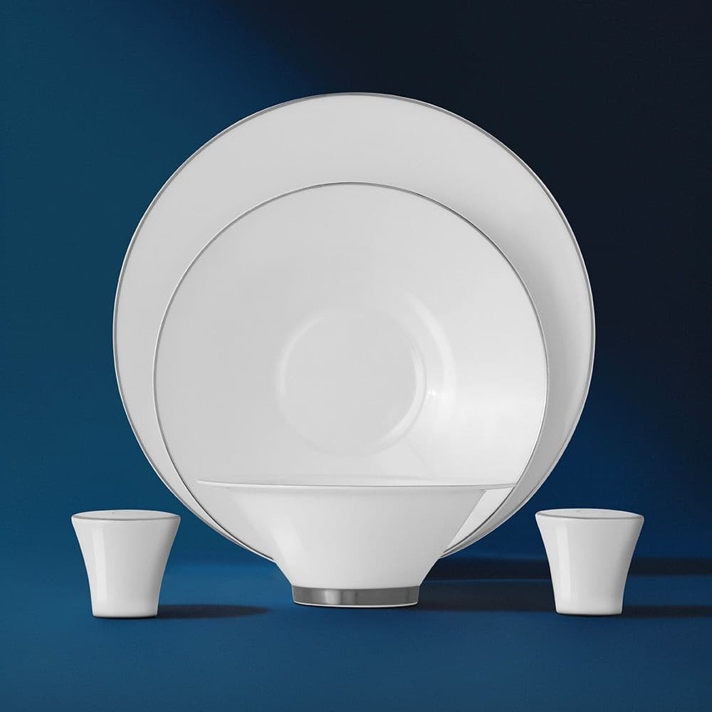 Nehir Siena Platin Majestic 57 Parça Porselen Yemek Takımı