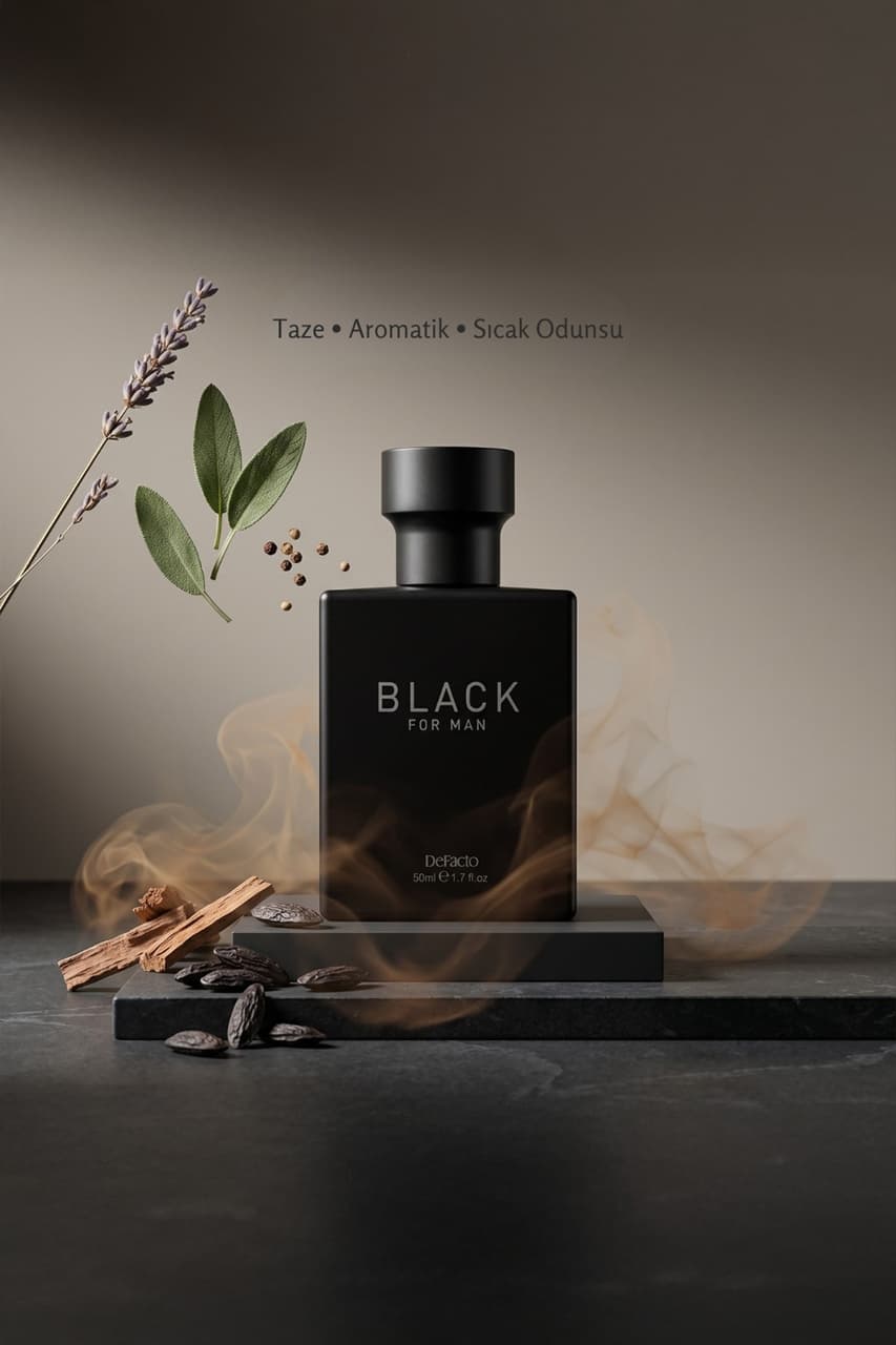 Defacto Black Erkek Aromatik 50 Ml Parfüm L4179Aznsbk23