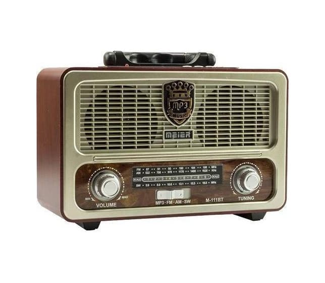 Meier M-111BT Şarjlı Usb - Sd - Mp3 - Bluetooth Nostaljik Radyo