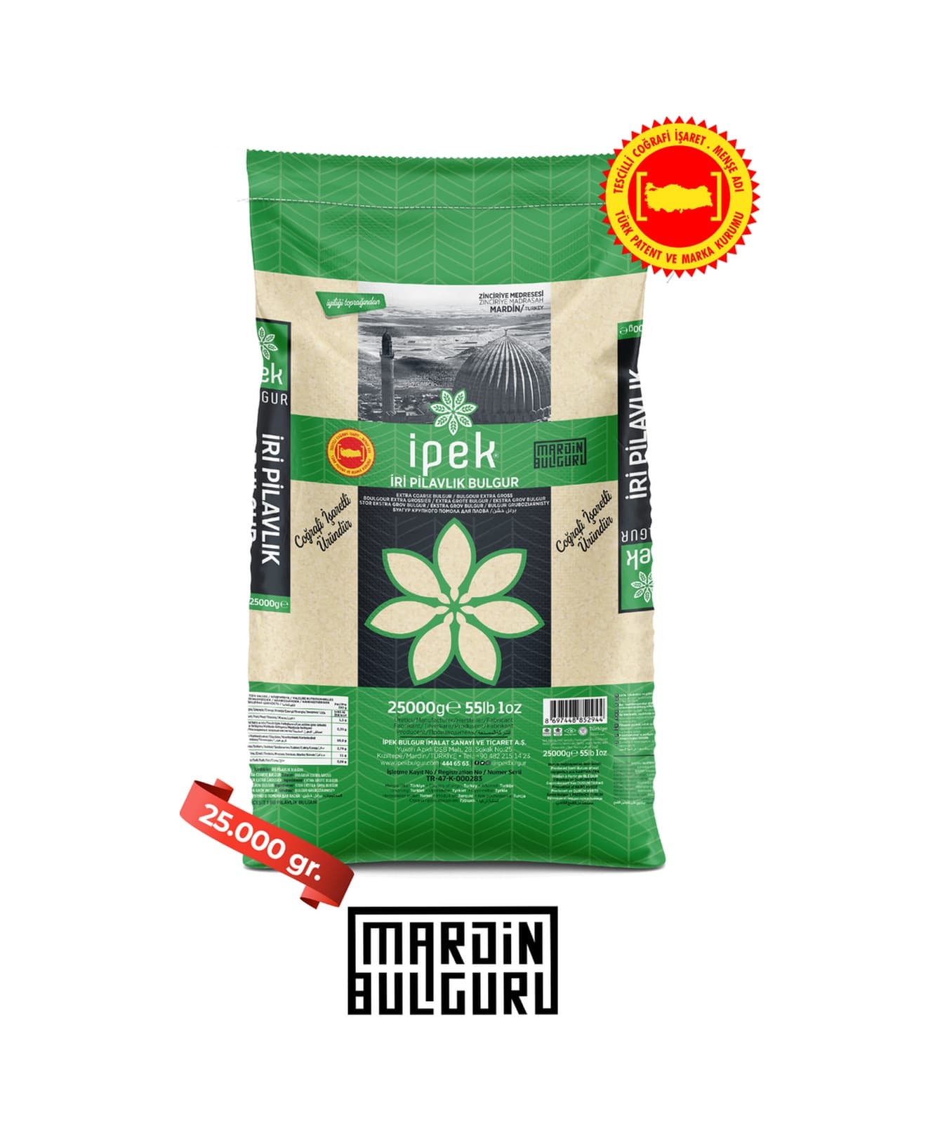 İpek Bulgur İri Pilavlık Bulgur 25 KG