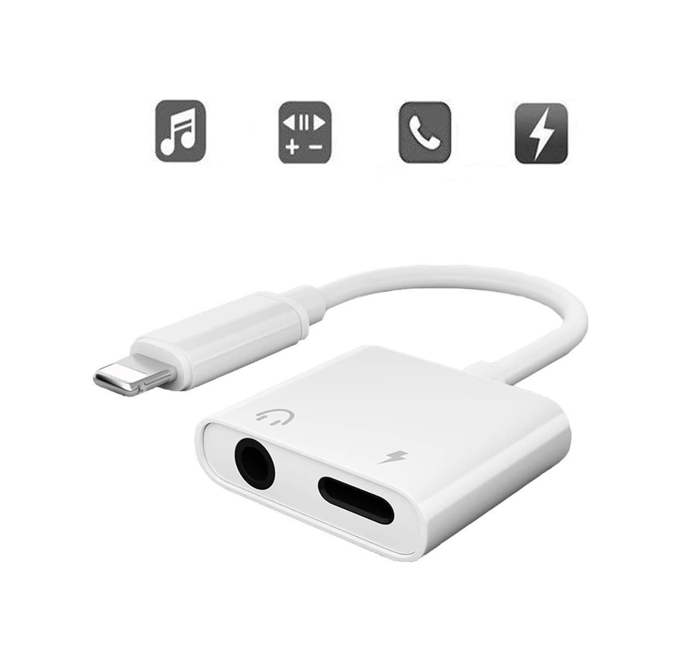 Apple Uyumlu iPhone Lightning Aux Kulaklık Şarj Adaptörü Dönüştürücü Çevirici