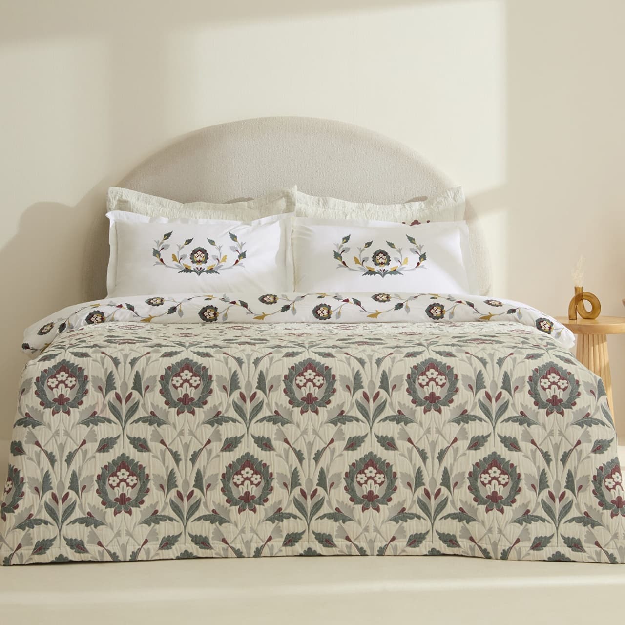 Karaca Home Oliveto Çift Kişilik Düet Set Renkli