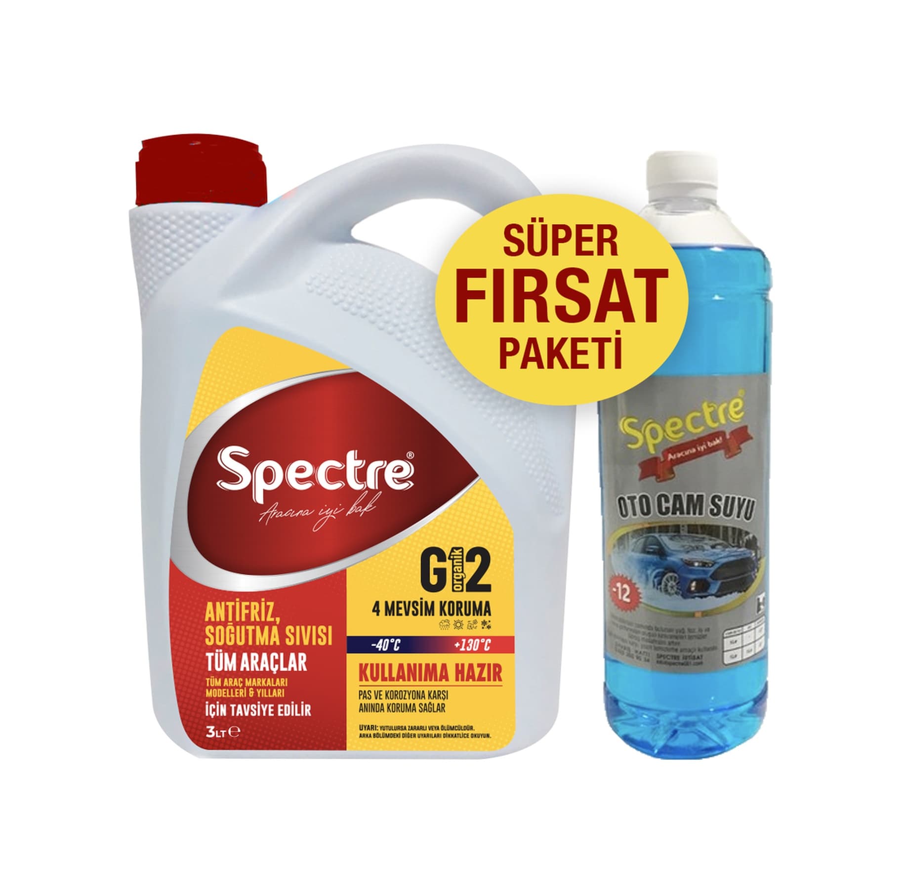 Spectre G12 Kırmızı Süper -40 Antifriz Kışlık Cam Suyu N11.257