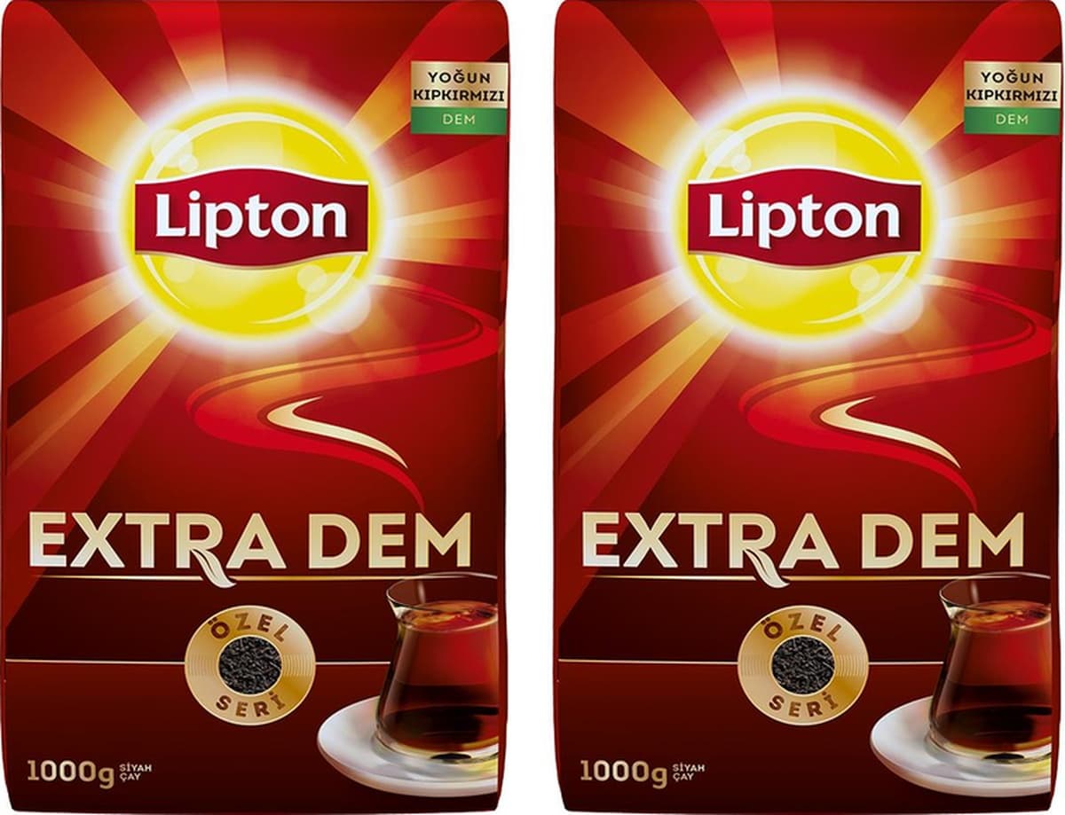 Lipton Extra Dem Siyah Dökme Çay 2 x 1 KG