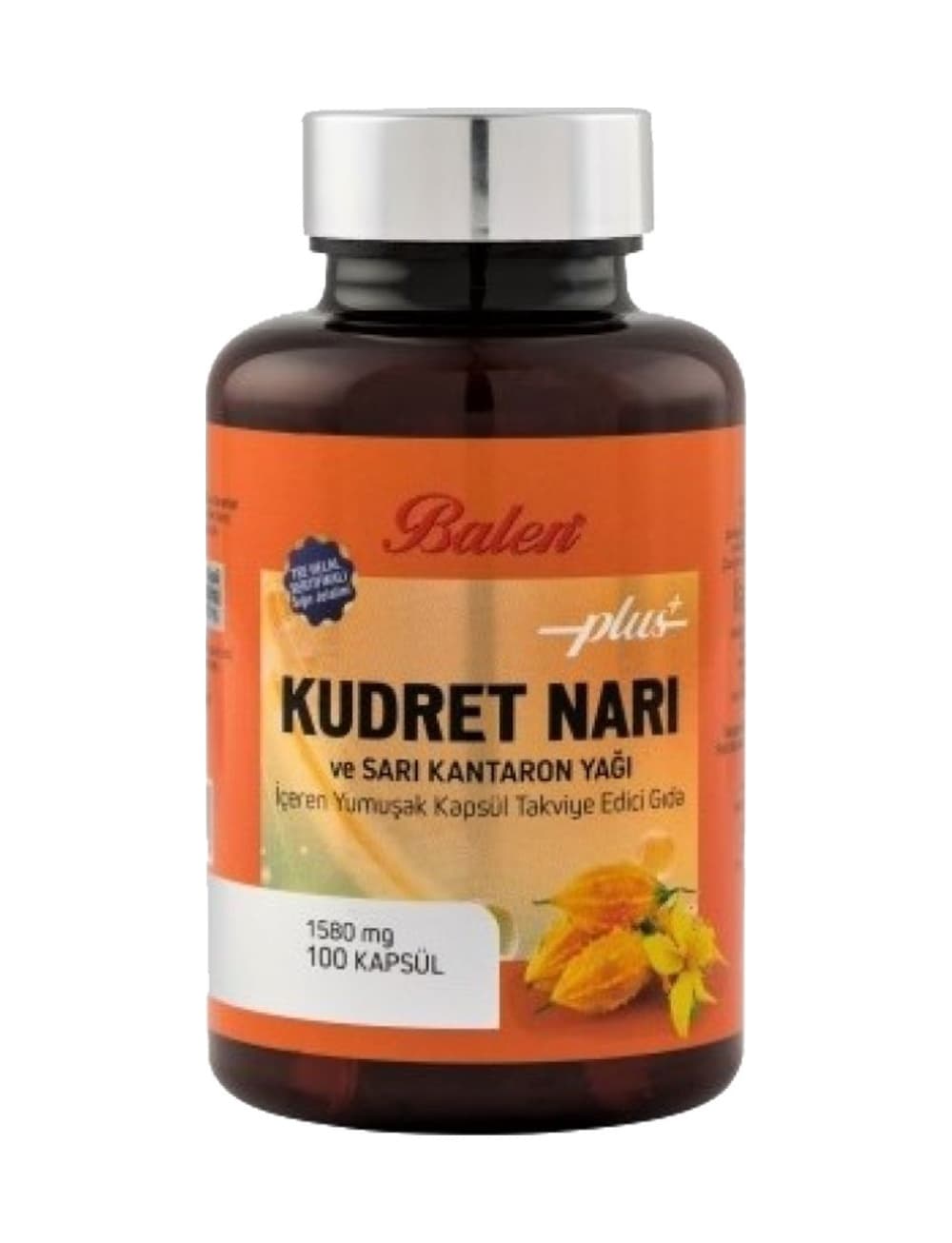 Balen Kudret Narı ve Sarı Kantaron Yağı Yumuşak Kapsül 1580 MG 100 Kapsül