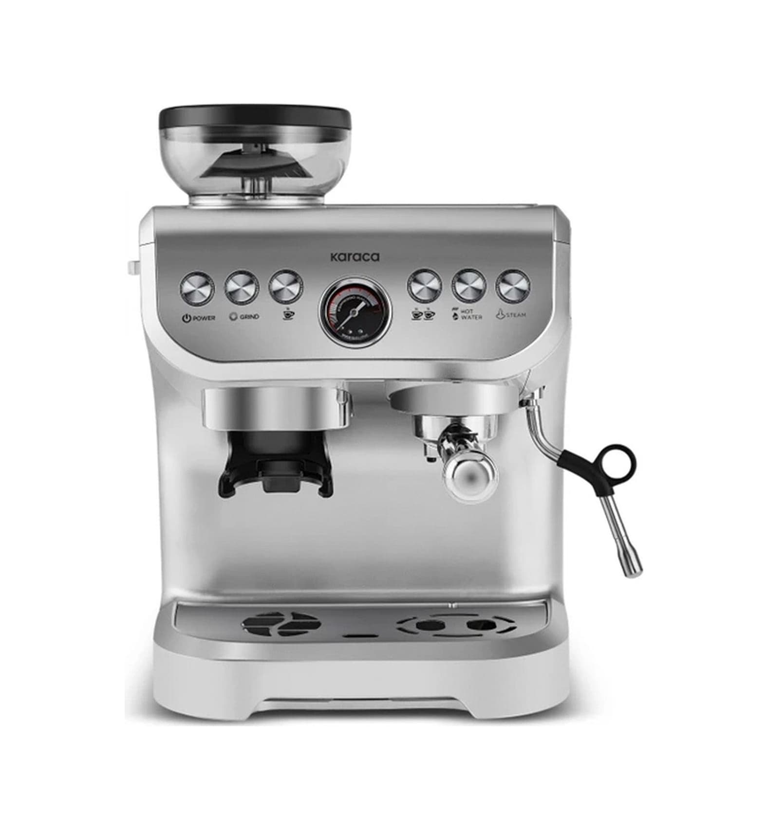 Karaca Coffee Art 2 L Barista Öğütücü + Süt Köpürtücü+ 15 Bar Basınçlı Espresso Kahve Makinesi