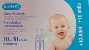 Alvita Serum Fizyolojik 5 ml 10 + 10 Adet