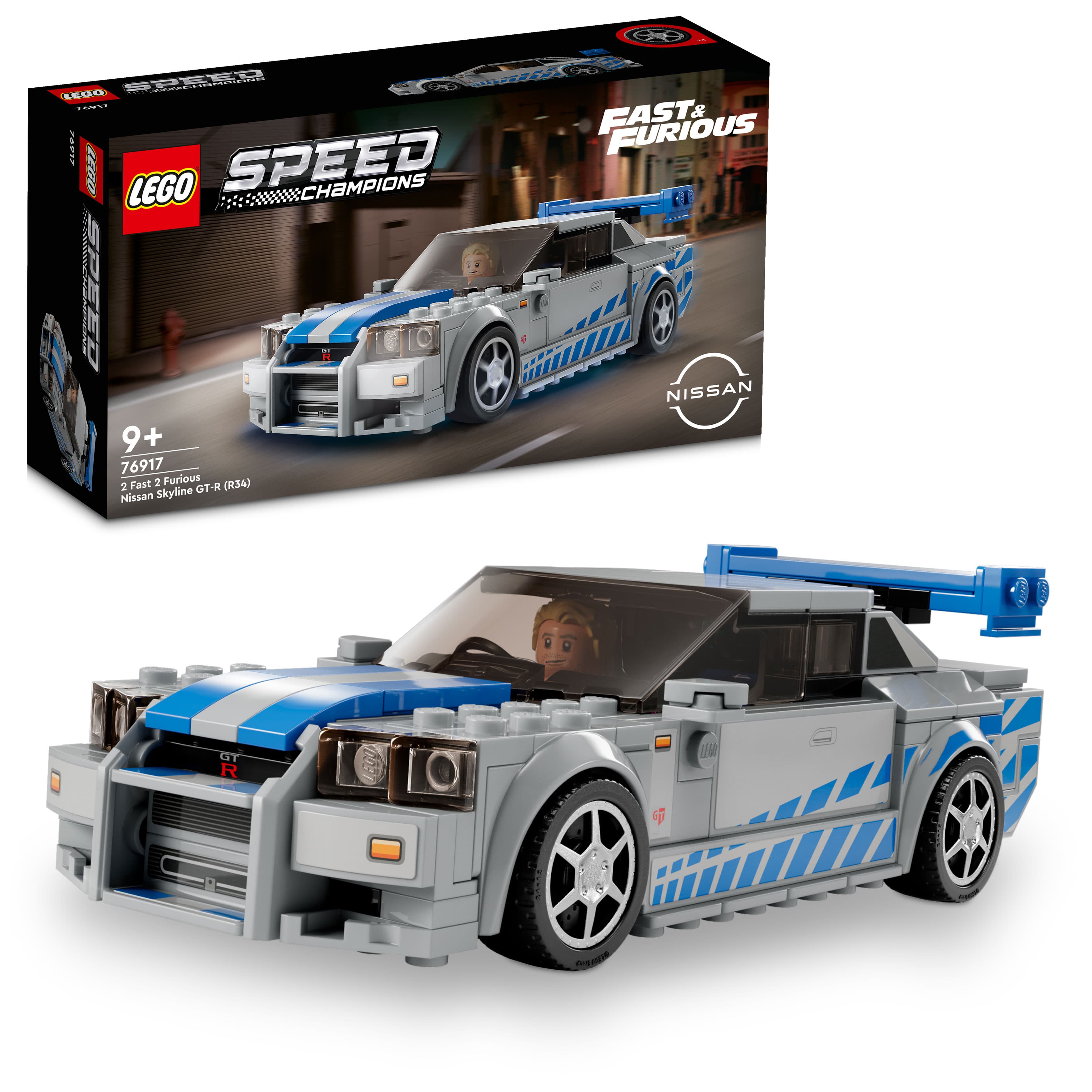 Lego 76917 Speed Champions Daha Hızlı Daha Öfkeli Nissan Skyline GT-R R34