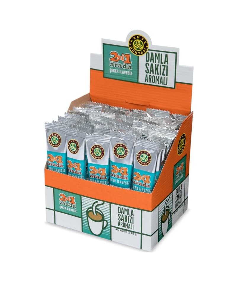 Kahve Dünyası 2'si 1 Arada Damla Sakızı Aromalı 40 x 12 G