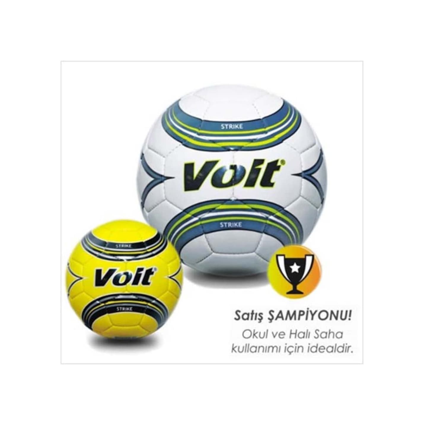 Voit Strike Sert Zemin Kullanımı Futbol Topu N.5 Sarı
