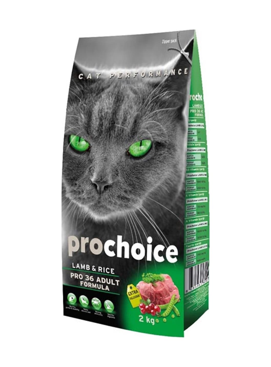 Prochoice Pro 36 Kuzu Etli Yetişkin Kedi Maması 2 KG