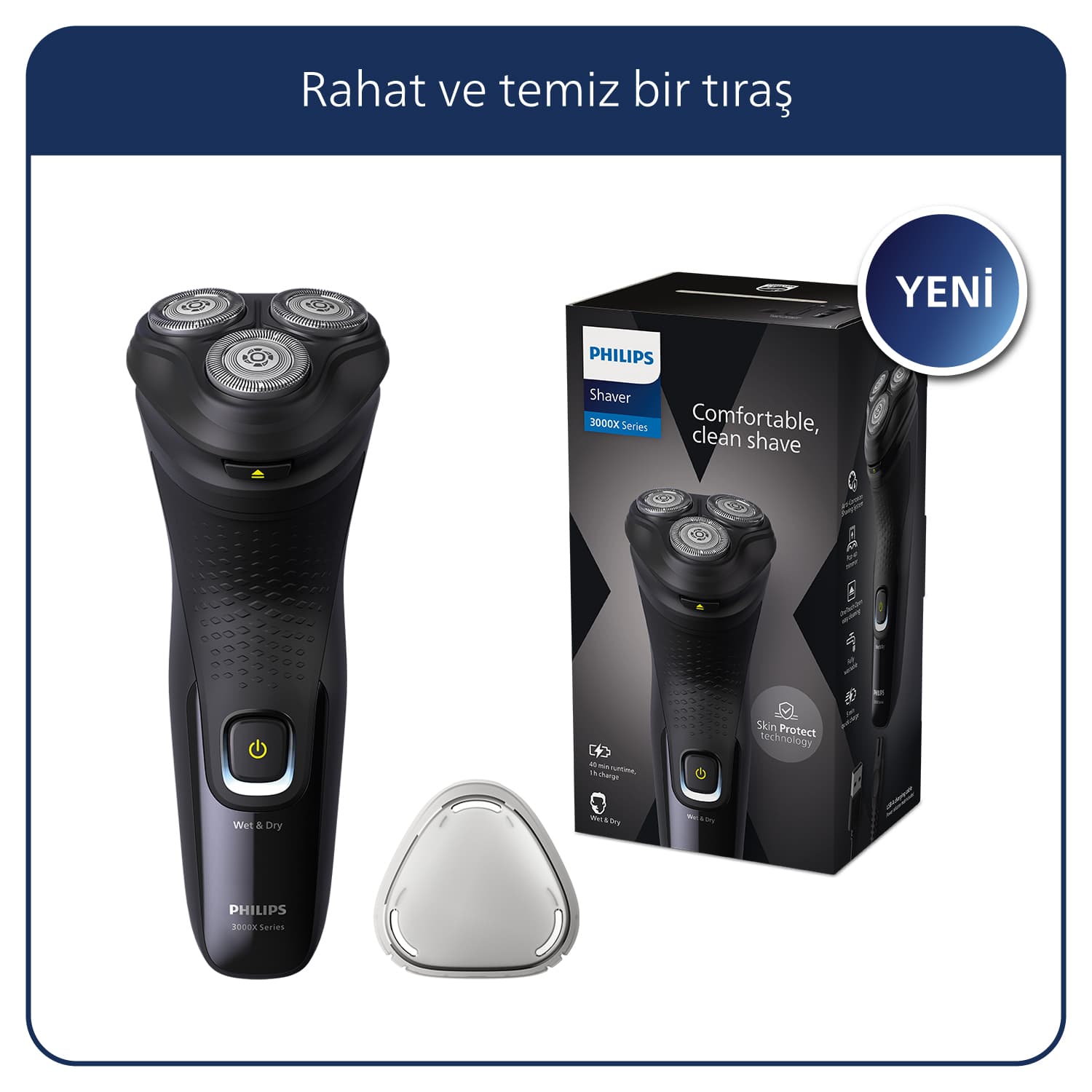 Philips 3000X Serisi Islak & Kuru Elektrikli Tiras Makinesi - X3021/00