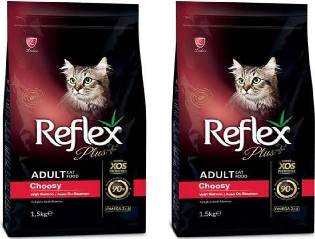 Reflex Plus Choosy Somonlu Yetişkin Kedi Maması 2 x 1500 G