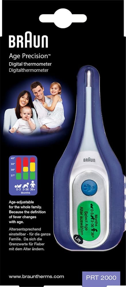Braun Age Precision PRT2000 Dijital Çubuk Ateş Ölçer