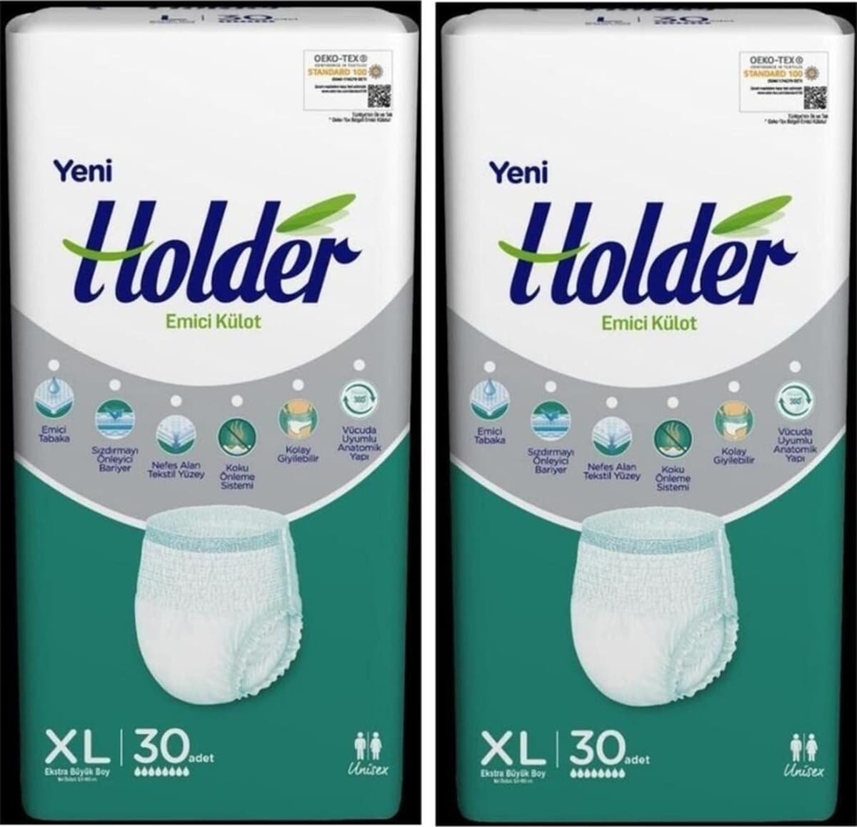 Holder Emici Külot Yetişkin Hasta Bezi X Large 30 X 2 Adet Diğer