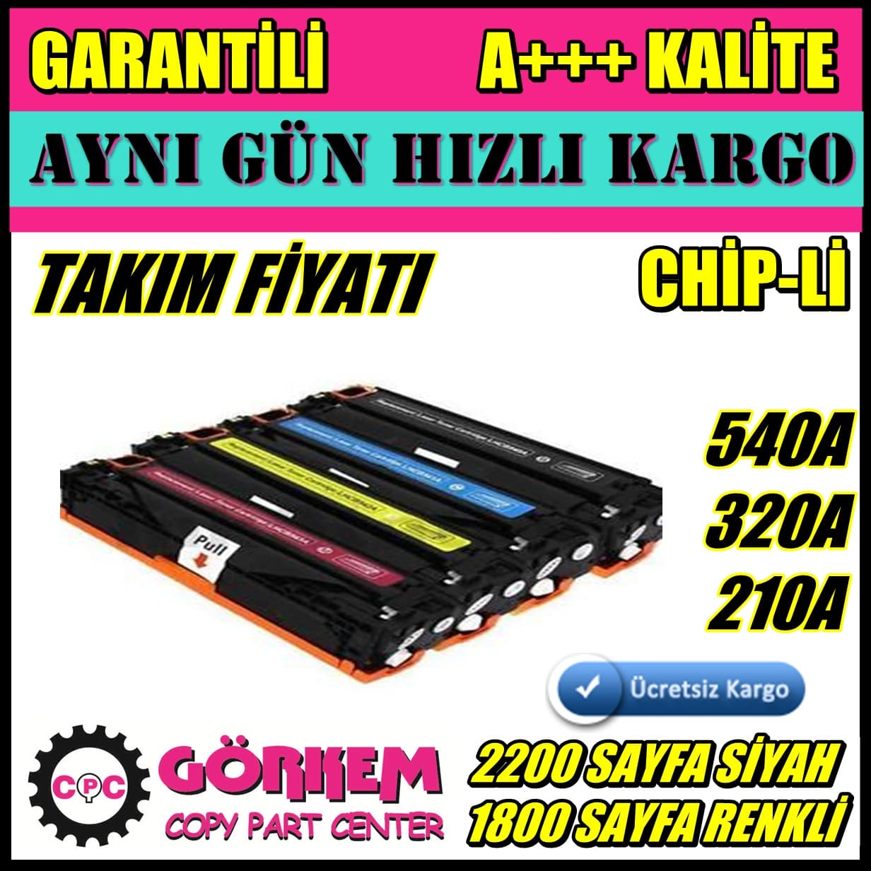 Canon Mf628 / Mf623 / Mf628Cw / Mf623Cn Uyumlu Takım (Crg731)